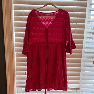 Modaposa Elegant Pink Lace Dress size medium
